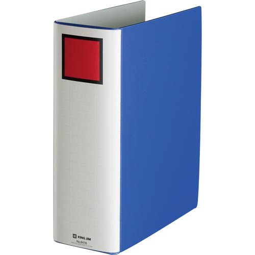 エコロジードッチ　Ａ４縦　８０ｍｍ　青　１冊