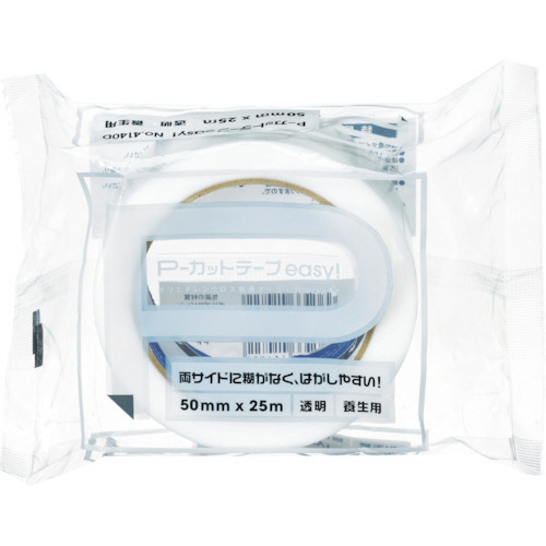 P-カットテープ　EASY　4140D　50mm×25m　透明　1巻画像