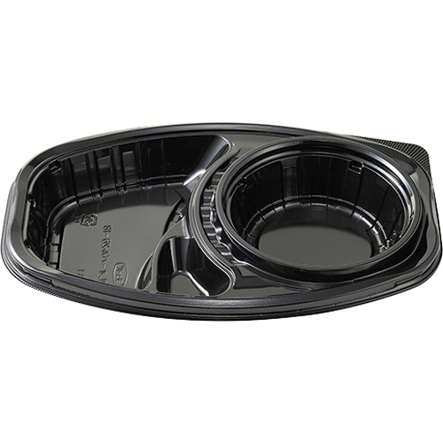 ﾃﾞﾘｶﾗﾝﾁ DLｵｰﾊﾞﾙ26-18 本体 黒 1ﾊﾟｯｸ(50枚)画像