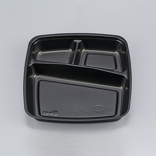 シーピー化成 弁当容器 BF-210-B 中仕切 黒 50枚画像