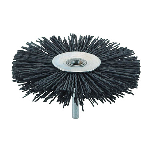 軸付ﾎｲｰﾙﾌﾞﾗｼ(軸径6mm)(研磨粒入) 線径1.0mm 外径100mm 1個画像