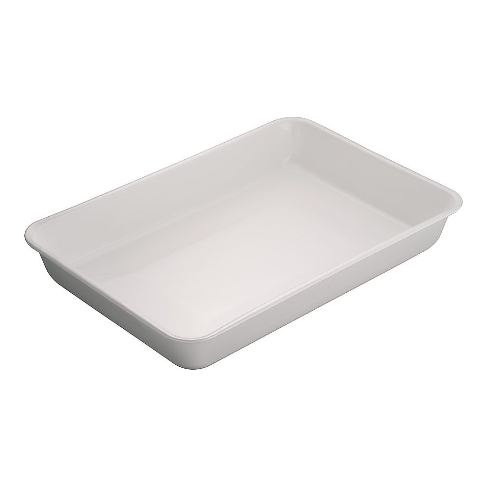 ホーロー角バット　ホワイト　6枚取