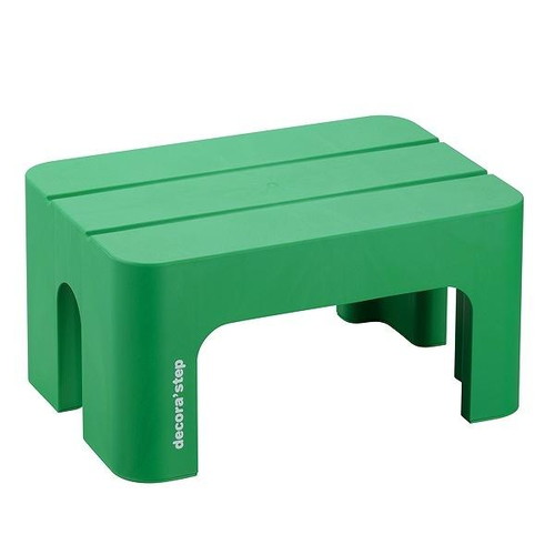 踏み台 いす squ＋ デコラステップ S 幅39cm 高さ20cm グリーン画像