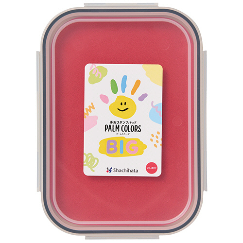手形ｽﾀﾝﾌﾟﾊﾟｯﾄﾞ ﾊﾟｰﾑｶﾗｰｽﾞ ﾋﾞｯｸﾞ こいあか 1個画像