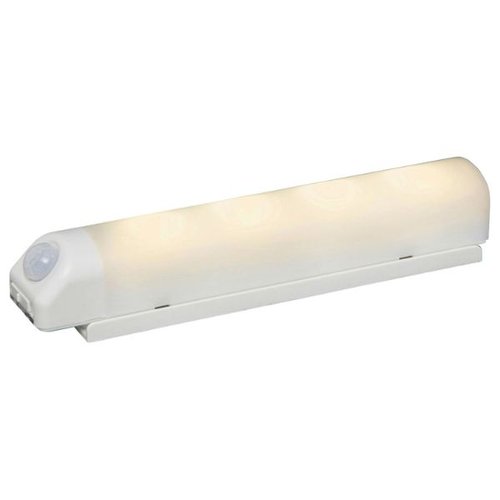 IRIS 522488 乾電池式LED屋内センサーライト ホワイト ウォールタイプ 電球色 アイリスオーヤマ画像