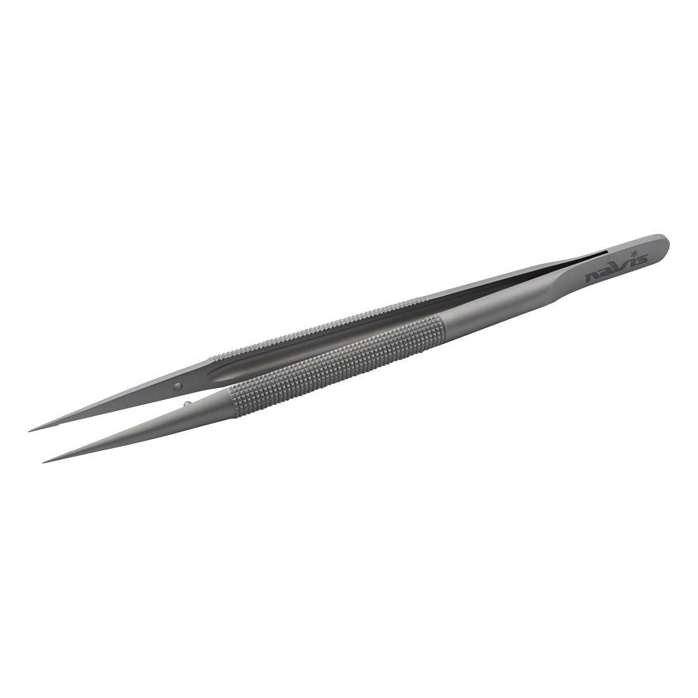 ラウンドハンドルマイクロピンセット　直