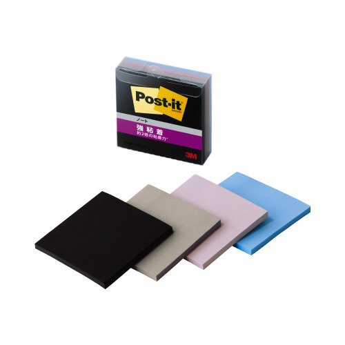 強粘着ノートマルチカラー９　７５×７５　４冊×５画像