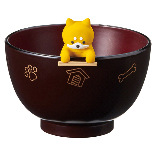犬の汁椀&箸置きｾｯﾄ しるﾜﾝ しばいぬ 1個画像