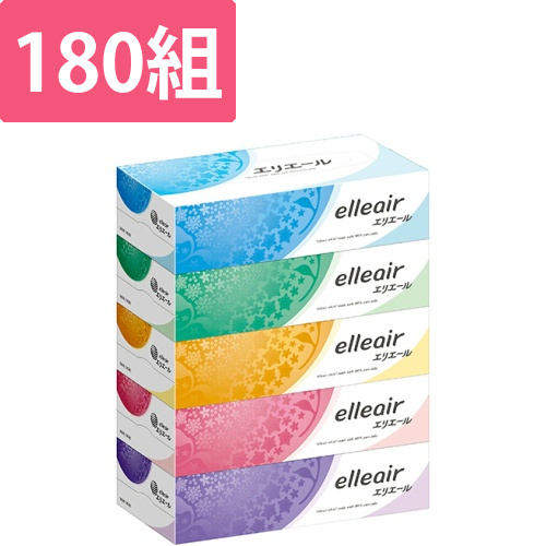 エリエールティシュー　180組/箱　1パック(5箱)画像