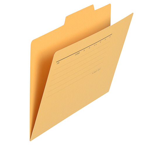 個別ﾌｫﾙﾀﾞｰ A5 ｲｴﾛｰ 1ｾｯﾄ(10冊)画像