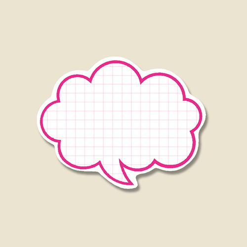 HEIKO 抜型カード フキダシ H340-01 L P 50枚画像