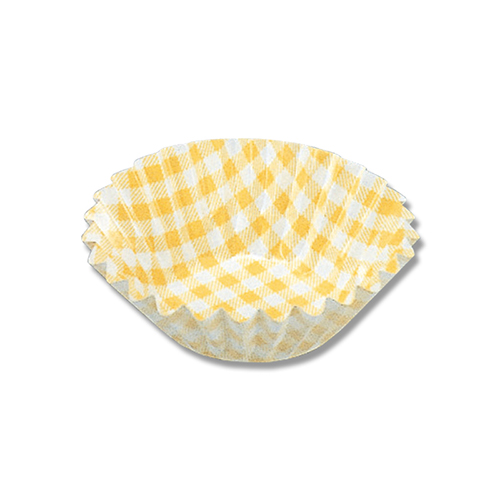 UACJ製箔 おかずケース 5号深口 黄色チェック 1本(250枚入)画像