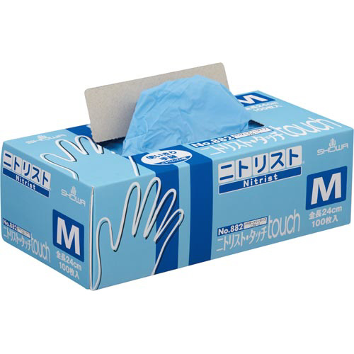 ニトリスト・タッチ１００枚入　ブルー　Ｍ　１箱画像