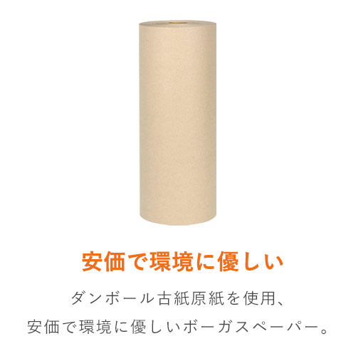 安価で環境に優しいボーガスペーパー緩衝材