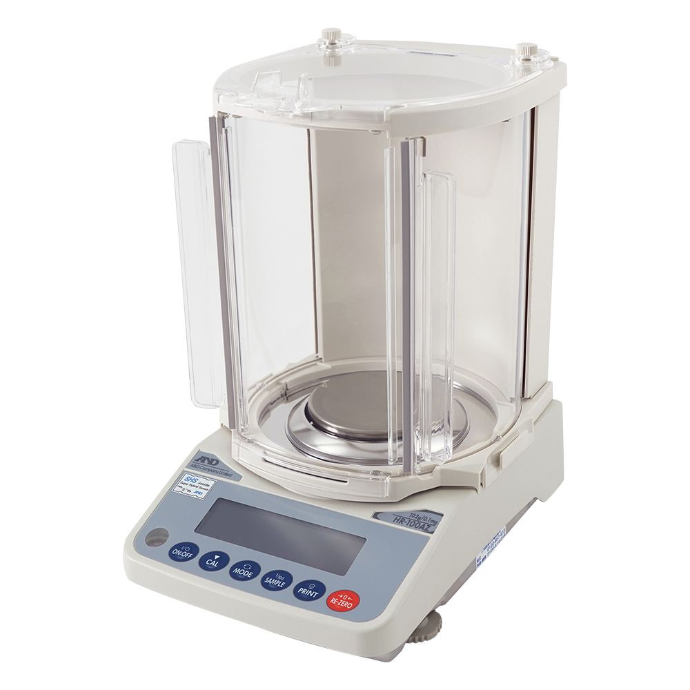 校正用分銅内蔵型分析用電子天びん HR-AZシリーズ ひょう量:102g 最小表示:0.1mg画像