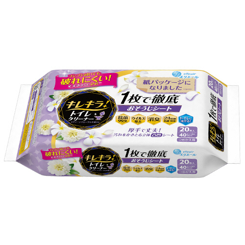 ｴﾘｴｰﾙ ｷﾚｷﾗ! ｸﾘｰﾝﾌﾛｰﾗﾙの香り つめかえ用 1ﾊﾟｯｸ(20枚)