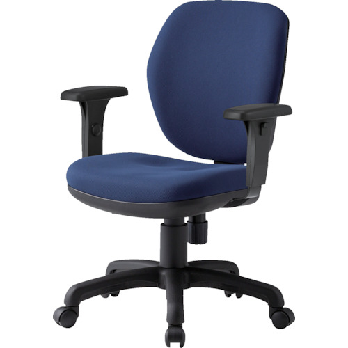 ＴＯＫＩＯ　オフィスチェア　Ｔ字肘付　ネイビー画像