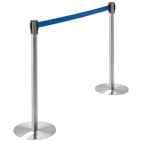 ﾍﾞﾙﾄﾊﾟｰﾃｰｼｮﾝｽﾀﾝﾄﾞ UN ﾎﾟｰﾙ:ｼﾙﾊﾞｰ ﾍﾞﾙﾄ:青(ﾅｲﾛﾝ) 1台画像