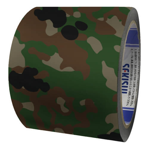 ラミネート加工された紙にもしっかり貼り付く養生テープ