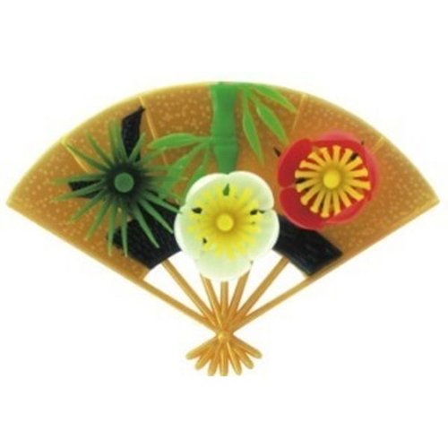 飾り A-5 造花 金扇松竹梅 島田昌 [ケース販売]画像