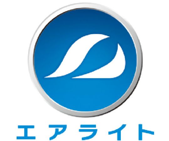 エアライト搭載ヘルメット（PC製・透明ひさし型） ST#161-JZV（EPA） 帽体色 ブルー ヘルメットの左側から見た角度で、ブルーの帽体と透明なひさしが特徴的な状態。