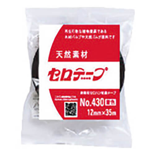 ニチバン セロテ－プ着色黒4306T 12mm×35m 4306T12画像