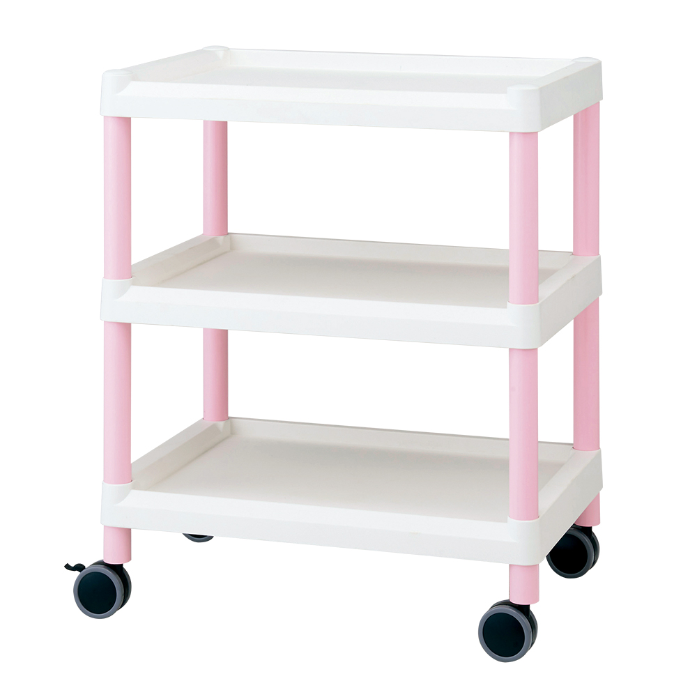 モバイルイージーカート 3段 645×444×785　ピンク