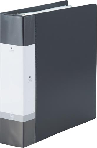 クリヤーブック交換式　黒　Ａ４縦背幅６５ｍｍ画像