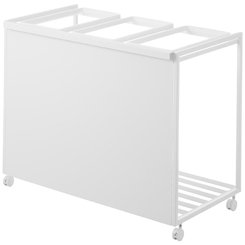 目隠し分別ﾀﾞｽﾄﾜｺﾞﾝ ﾀﾜｰ 45L 3分別 ﾎﾜｲﾄ 1台画像