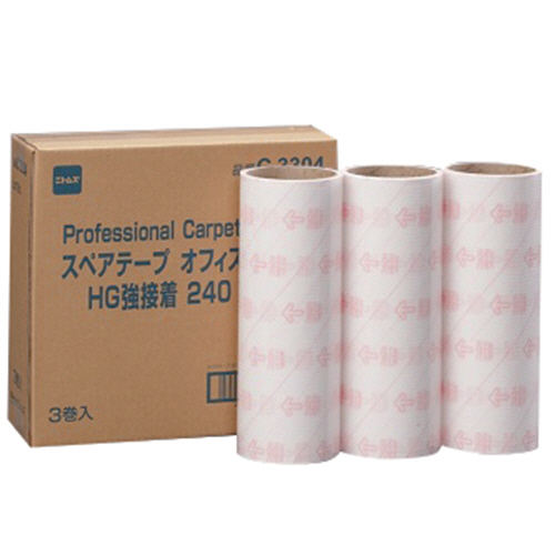 ｺﾛｺﾛ ﾊｲｸﾞﾚｰﾄﾞ強接着 ｽﾍﾟｱﾃｰﾌﾟ 幅240mm×40周巻 1箱(3巻)画像