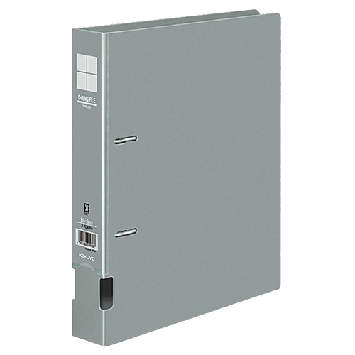 DﾘﾝｸﾞﾌｧｲﾙS型 再生PP表紙 B5ﾀﾃ 2穴 300枚収容 背幅45mm ｸﾞﾚｰ 1ｾｯﾄ(4冊)画像