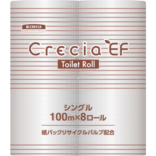クレシア　トイレットペーパー　ＥＦトイレットロール１００ｍ　シングル画像