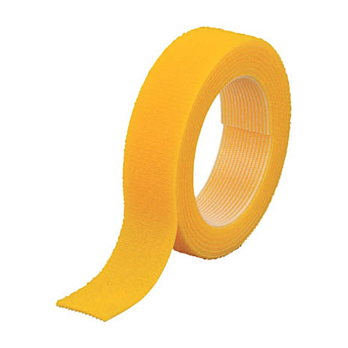 ﾏｼﾞｯｸﾊﾞﾝﾄﾞ結束ﾃｰﾌﾟ 両面 黄 20mm×1.5m 1巻画像