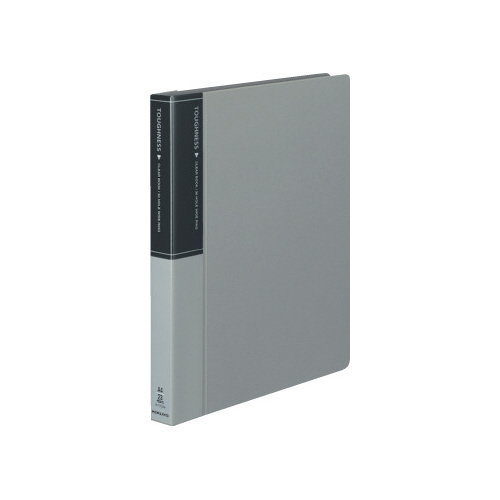 クリヤーブックタフネス替紙式　Ａ４　背幅３３ｍｍ灰画像