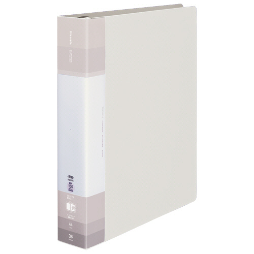 ｸﾘﾔｰﾌﾞｯｸ(Glassele)替紙式･背ﾎﾟｹｯﾄA4 30穴35P 背幅55-72mm ｵﾌﾎﾜｲﾄ 1冊画像