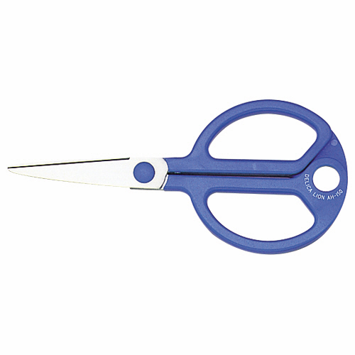 ｽﾃﾝﾚｽはさみ 刃渡り53mm 青 1本画像