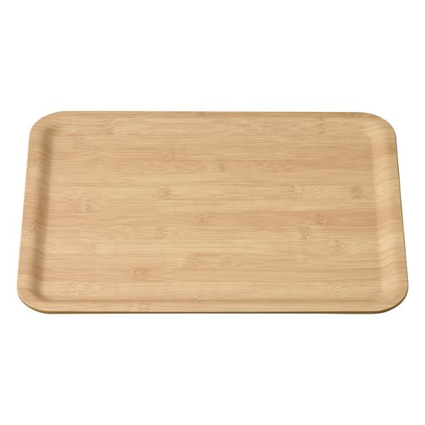 トレー M44-386 ユニバーサル トレイ 390×293 竹 ノンスリップ マイン画像