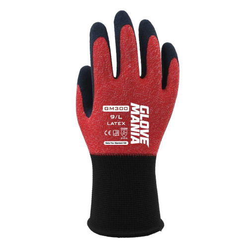 グローブマニアラテックス　ＧＭ３００　レッド　Ｌ画像