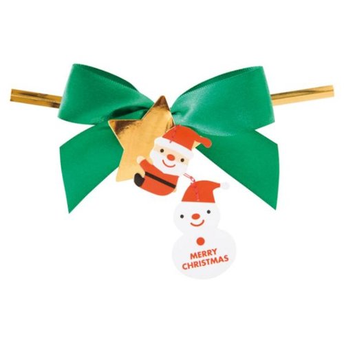 クリスマスミニサンタユラユラワイヤータイ-1(10個) ヘッズ画像