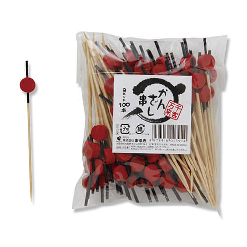 まるき 竹串 かんざし串 9cm 1袋(100本)画像