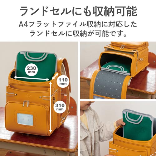 タブレットケース インナーバッグ オレンジ 鮮やかなオレンジ色のインナーバッグが斜めに置かれ、ジッパーが開いて中身が見える状態
