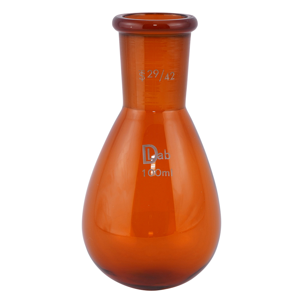 共通摺合ナスフラスコ（茶褐色）　100mL　29/42画像