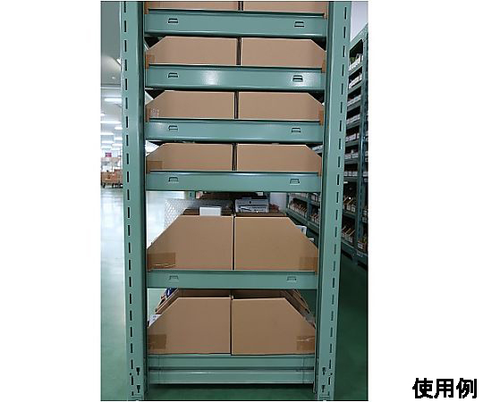 100x283x180mm 棚用トレー(20枚) 透明なプラスチックトレーが整然と横並びで配置されている様子