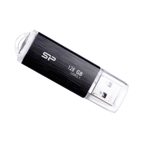 キャップ式ＵＳＢ　Ｂ０２　１２８ＧＢ黒