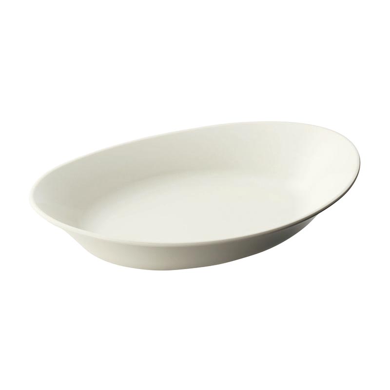 メラミン食器 カフェプレートセレクション オーバルプレート SS-910 アイボリー(IV) 台和画像