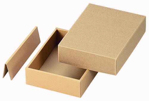 片段ギフトボックス（茶・深さ6cm・仕切り・220×170×高60mm）画像