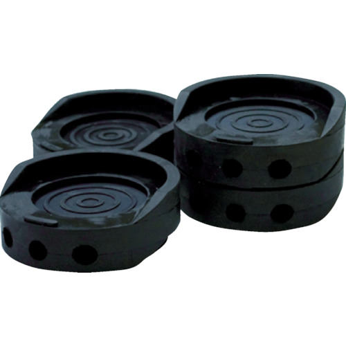 HYPER防振ｺﾞﾑ φ70×25mm ﾌﾞﾗｯｸ 1ﾊﾟｯｸ(4個)画像