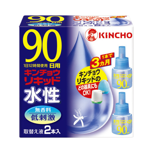 水性キンチョウリキッド　９０日無香料　取替２本×３