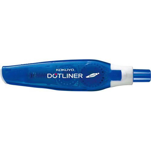 テープのり＜ドットライナーノック＞本体ブルー５個画像