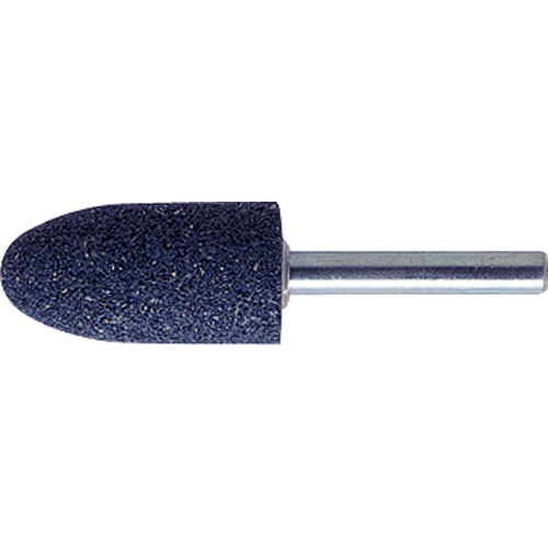 A(ﾌﾞﾙｰ)軸付砥石(軸径6mm) 砲弾型 #36 1ﾊﾟｯｸ(5本)画像